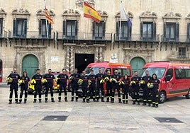 Los 15 bomberos reincorporados recientemente al Speis.