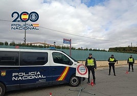 Imagen de archivo de un control policial en Elche.