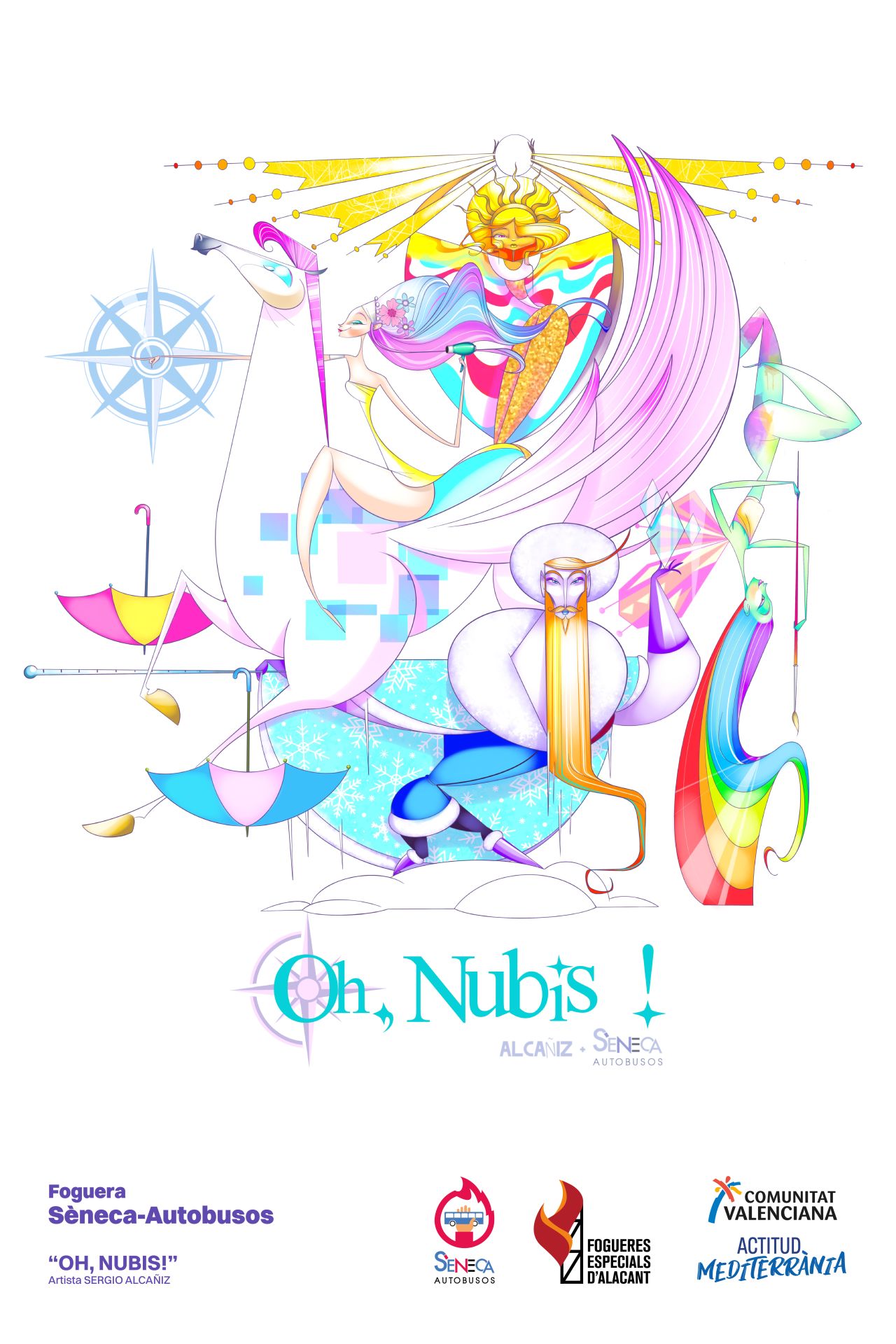 Así lucen los bocetos de las hogueras especiales infantiles