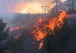 Imagen del incendio.