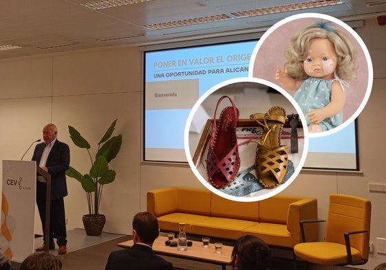 Jornada de la CEV sobre las denominaciones de origen en Alicante/Calzado en la fábrica de Pikolinos, en Elche/Muñeca de Miniland, en Onil.