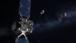 Render de los satélites.