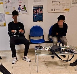 Dos de los detenidos por el robo.