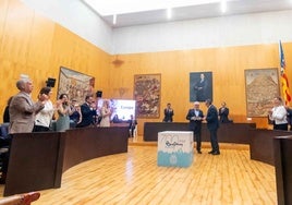 Imagen del pleno con motivo del Día de Europa en Benidorm