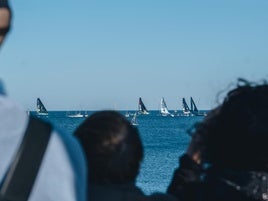 Salida de la Ocean Race desde el puerto de Alicante.