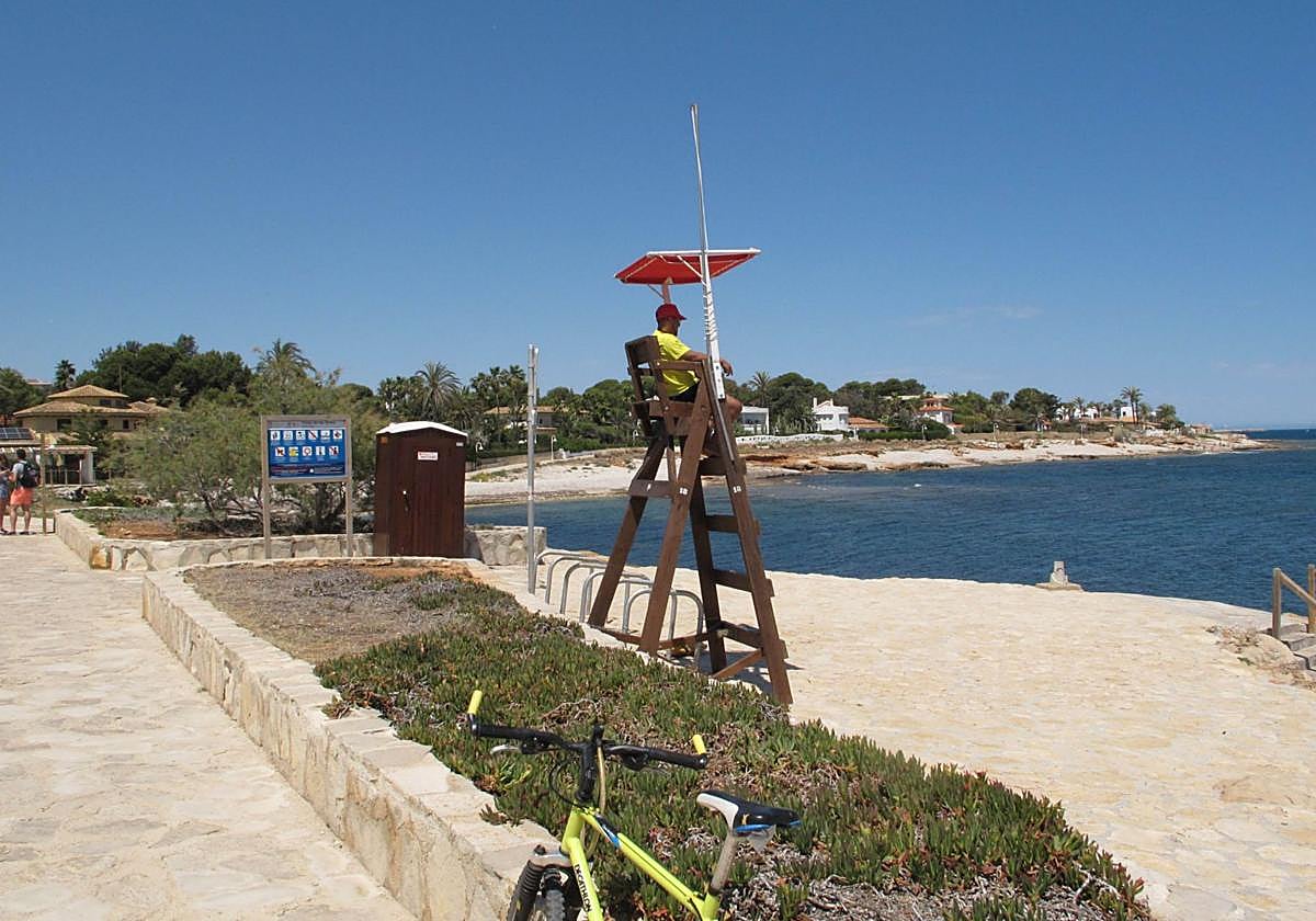 La playa de Punta Negra.