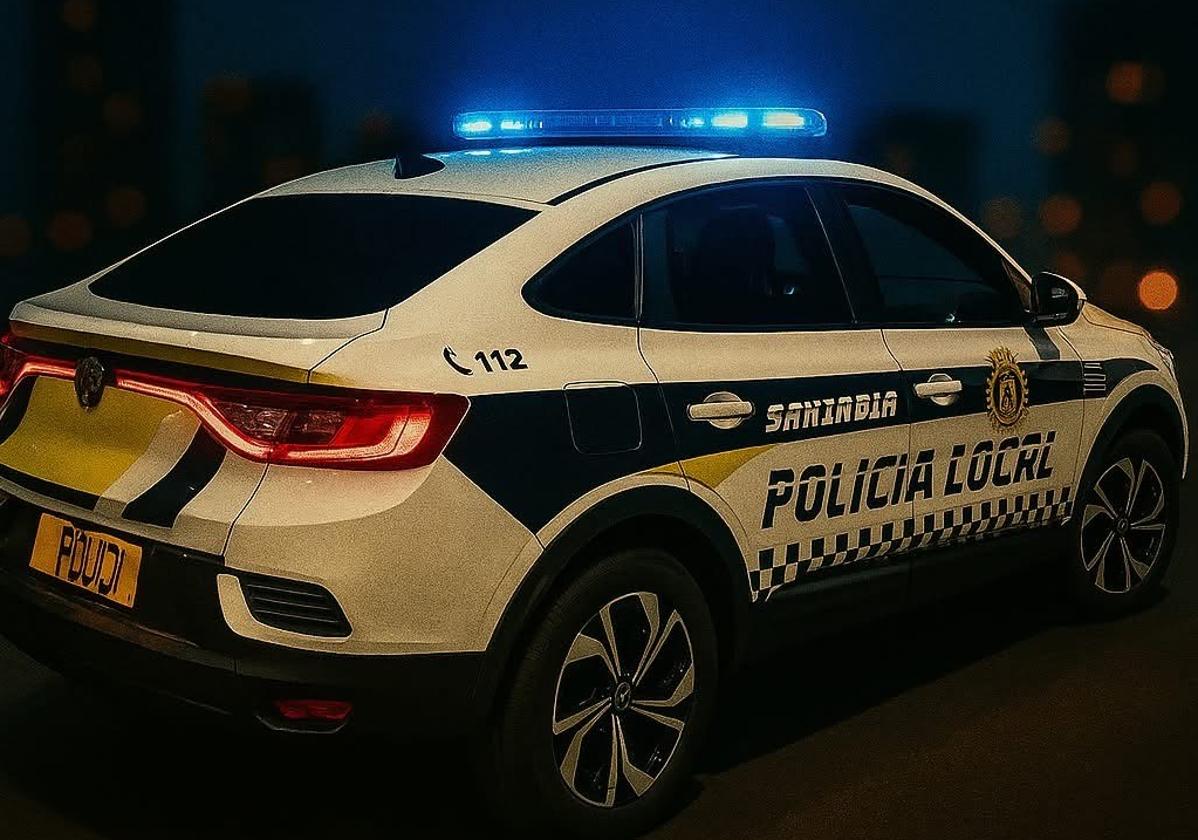 Patrulla de la Policía Local de Santa Pola.