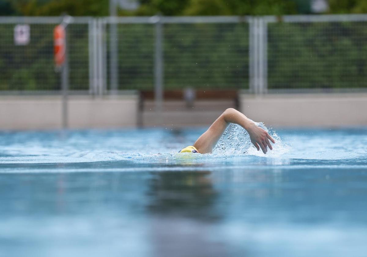 A user of a municipal pool, in an archive image.