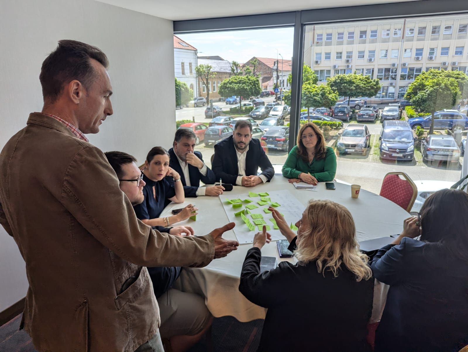 Reunión en Rumanía.