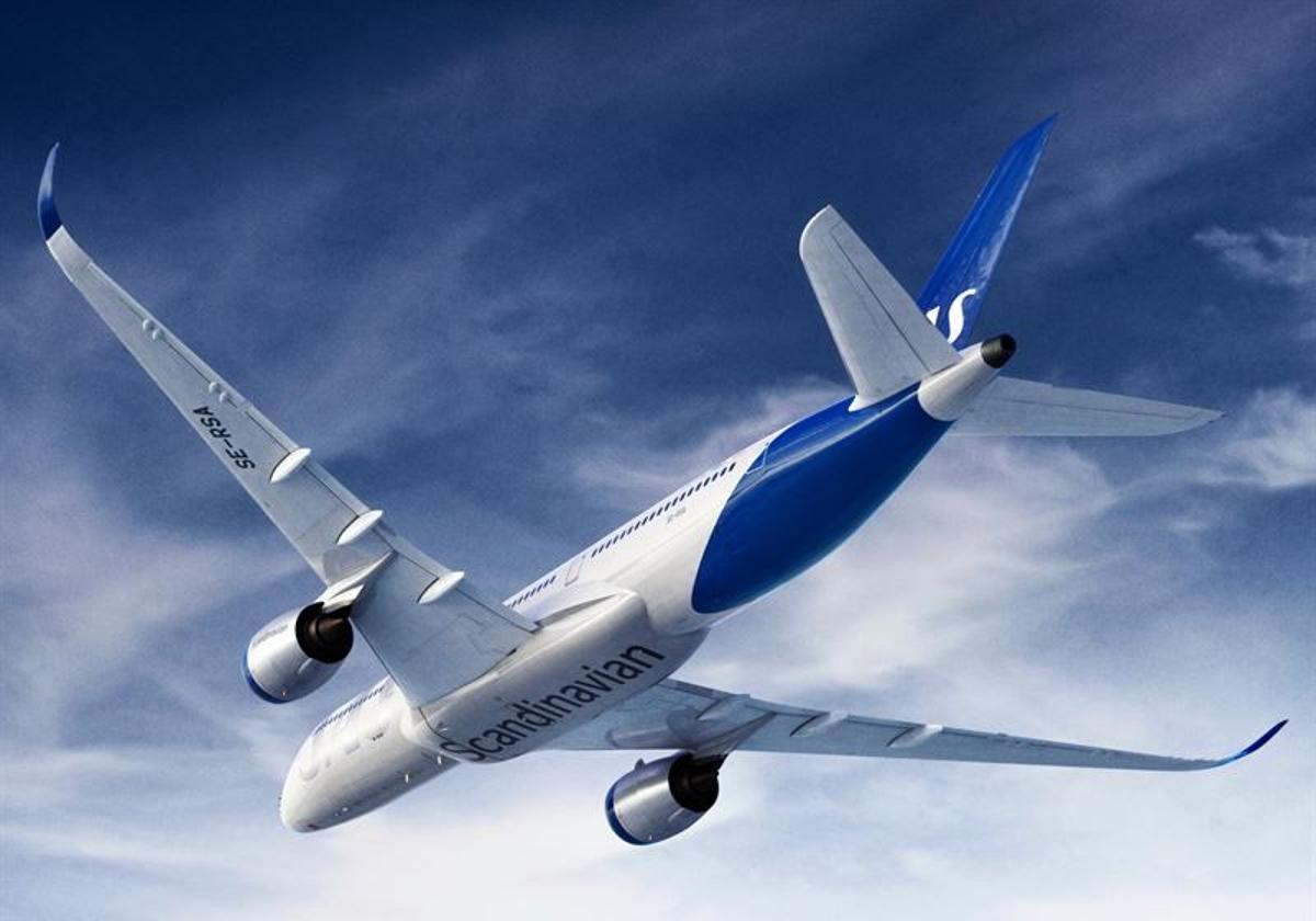 Avión de Scandinavian Airlines.