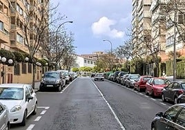 Una de las calles afectadas.