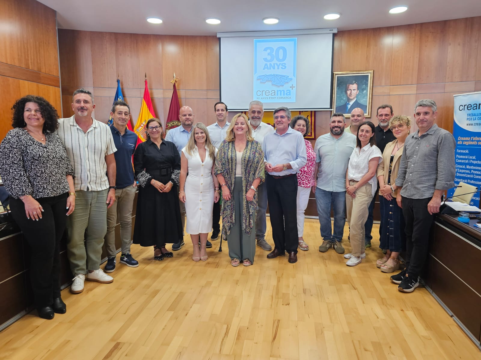 Encuentro para anunciar los actos del 30 aniversario de CREAMA.