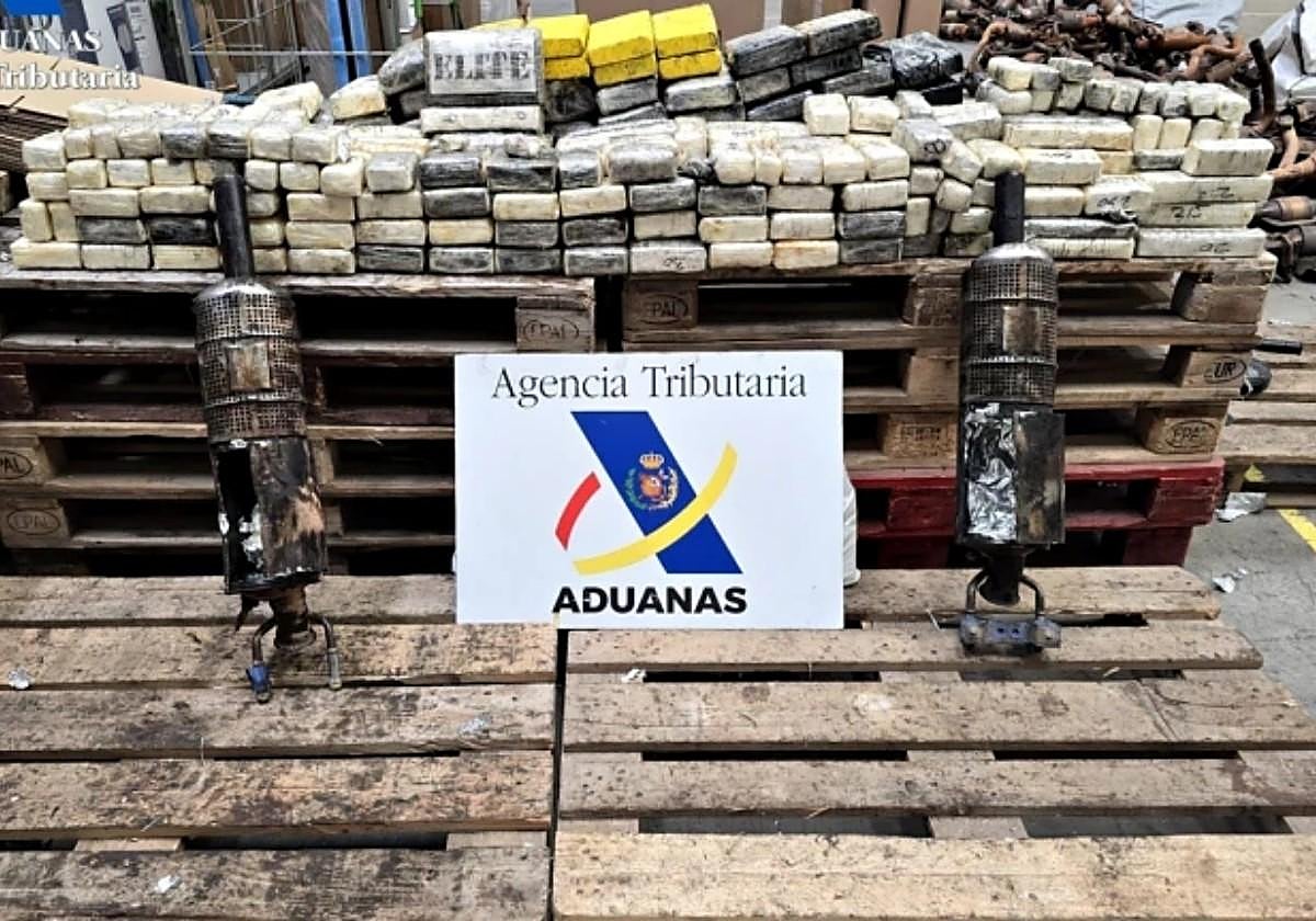 Imagen de la droga decomisada.