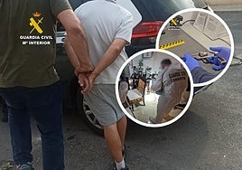 Imágenes de la investigación de la Guardia Civil.