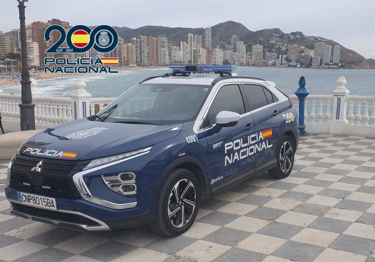 National Police patrol in Benidorm.