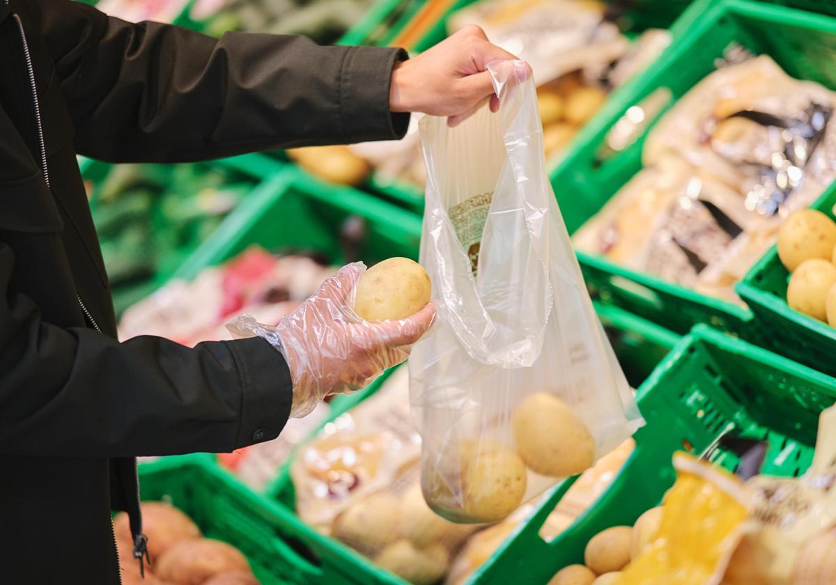 Bulk national potatoes in the Fruit and Vegetable aisle of Mercadona.