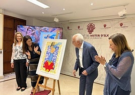 Descubrimiento del carte del Misteri d'Elx 2025.