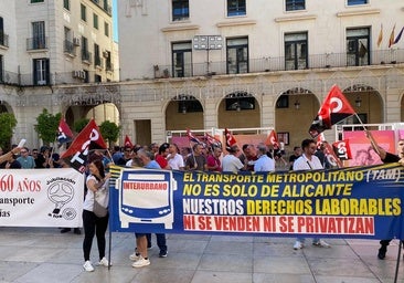 The metropolitan transport strike enters the Alicante Plenary