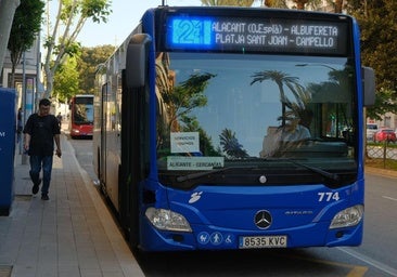 New schedules and frequencies for Alicante's blue buses starting June 1