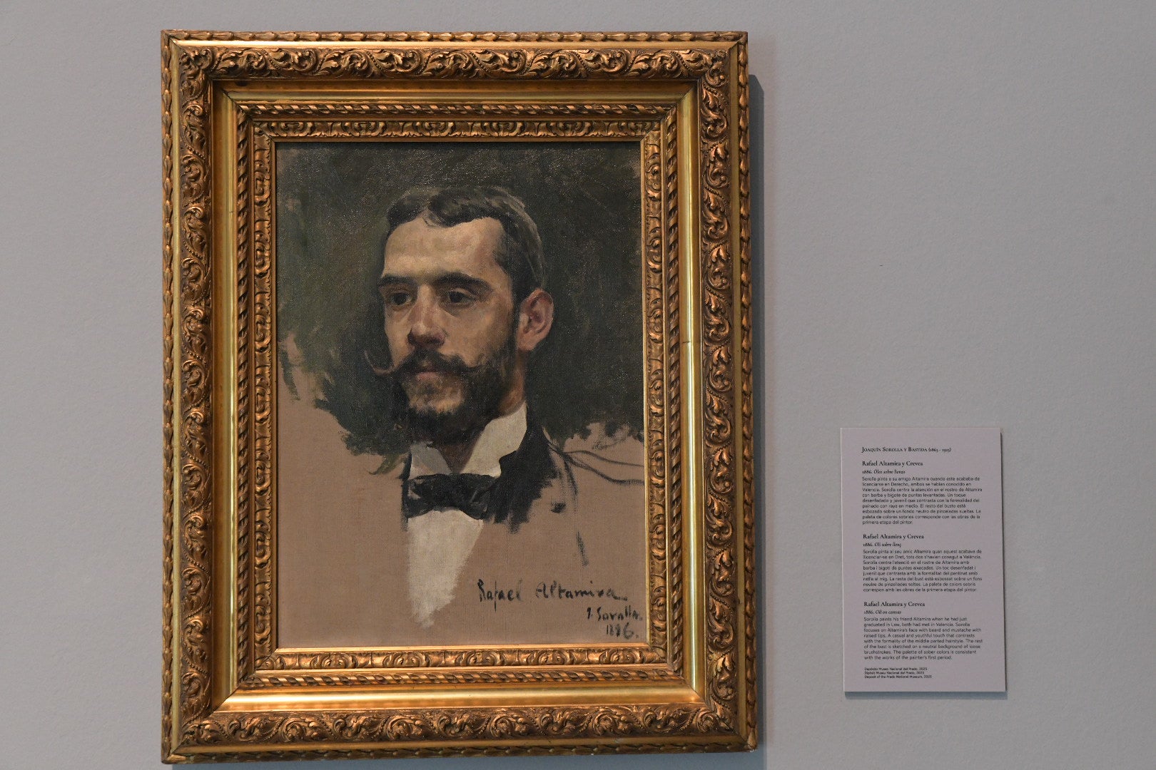 El retrato de Altamira pintado por Sorolla, en Alicante tras más de un siglo de historia