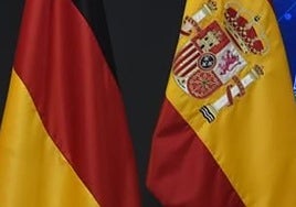 Banderas de Alemnia y España, en imagen de archivo.