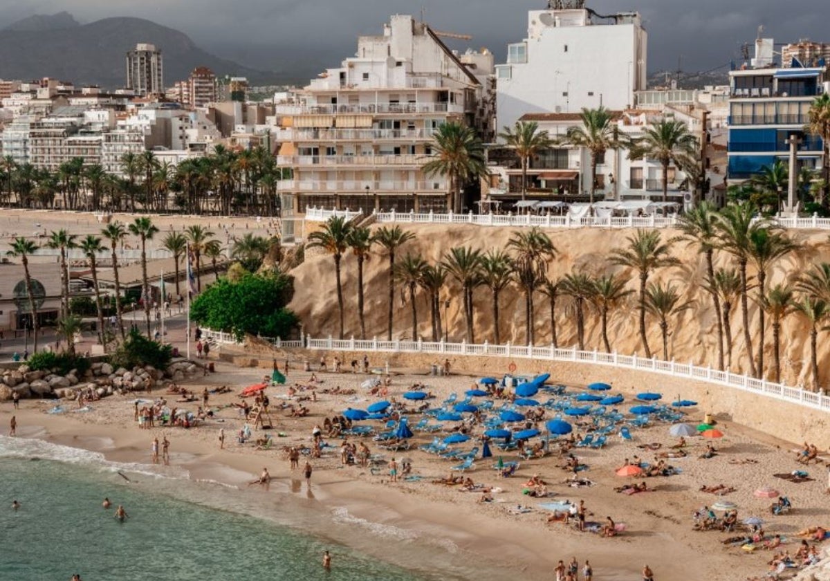 Recent image of one of Benidorm's beaches