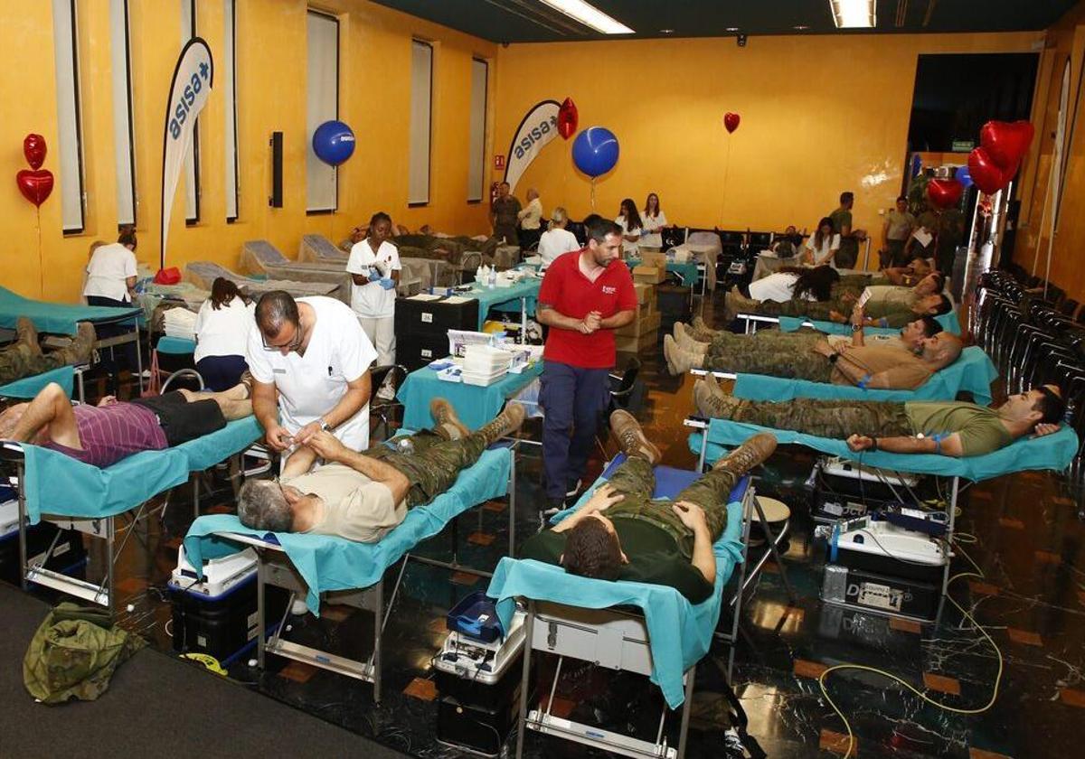 Imagen de archivo de un maratón de donación de sangre celebrado en el MARQ.