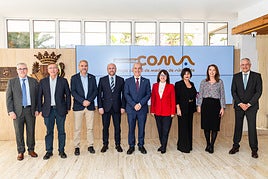 Representantes de las entidades que componen la Fundación del Colegio de Médicos de Alicante.