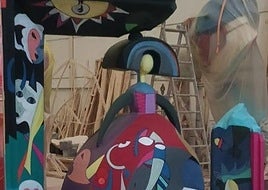 Ninot de la hoguera Florida-Plaza de la Viña.