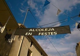 Cartel de las fiestas de Alcoleja.
