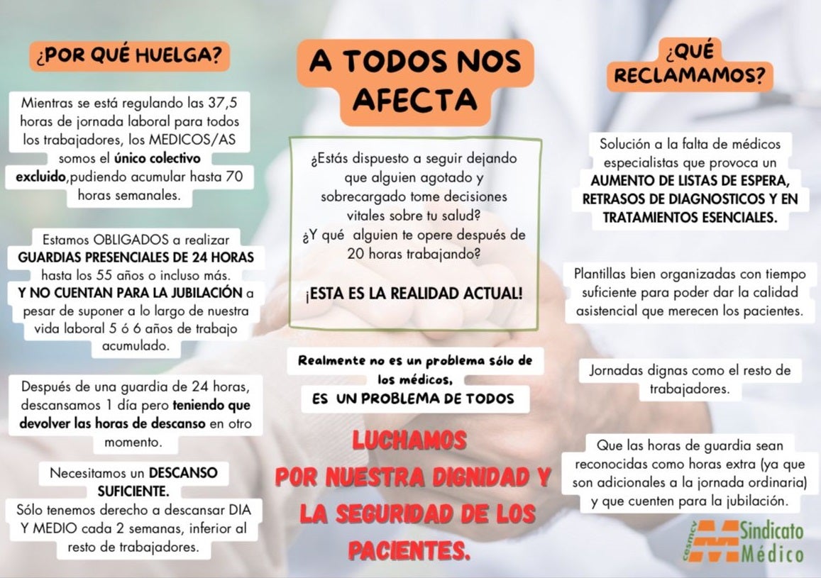Summary of the demands of the union calling for the strike.