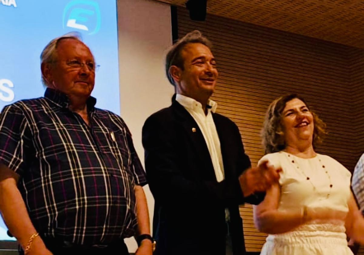 Sergio Sánchez during his appointment as president of the Association of Tobacconists of Alicante.