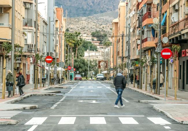 Opening of Alfonso XIII Avenue after the works.