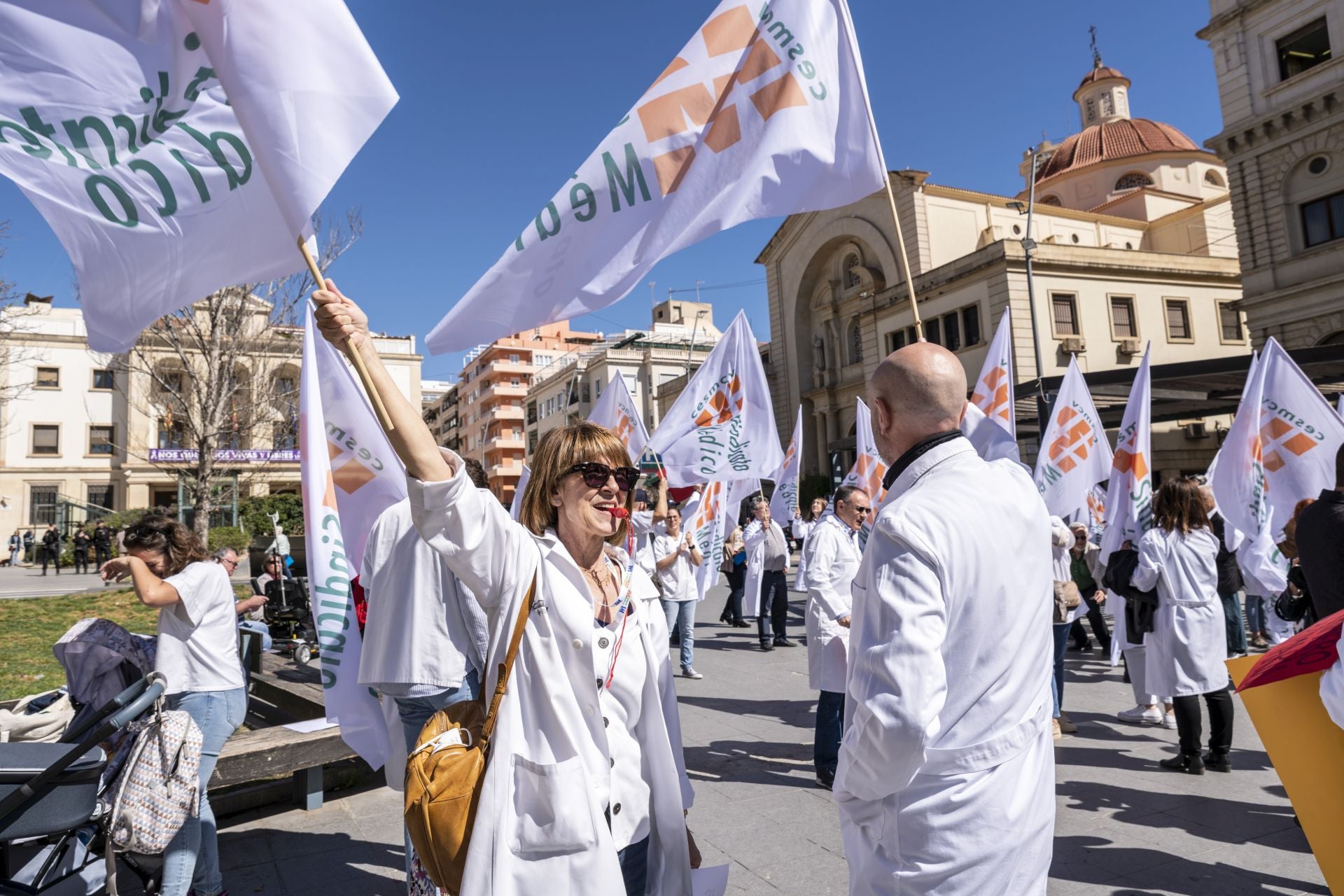 Concentración de médicos en Alicante, en una imagen de archivo.