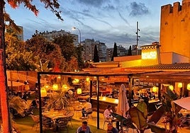 Terraza de torre Mauro en la actualidad.