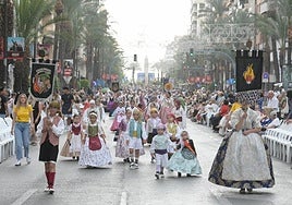 Imagen de la Entrada de Bandas celebrada este sábado.