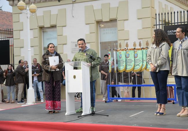 El presidente de la Federació, David Olivares, junto a la secretaria general, Raquel Pastor.