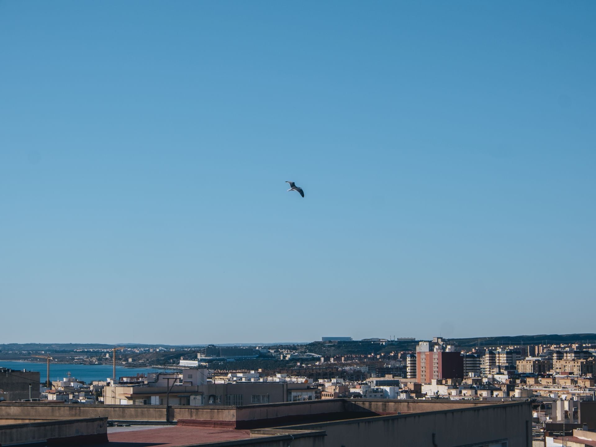 Clear skies over Alicante.