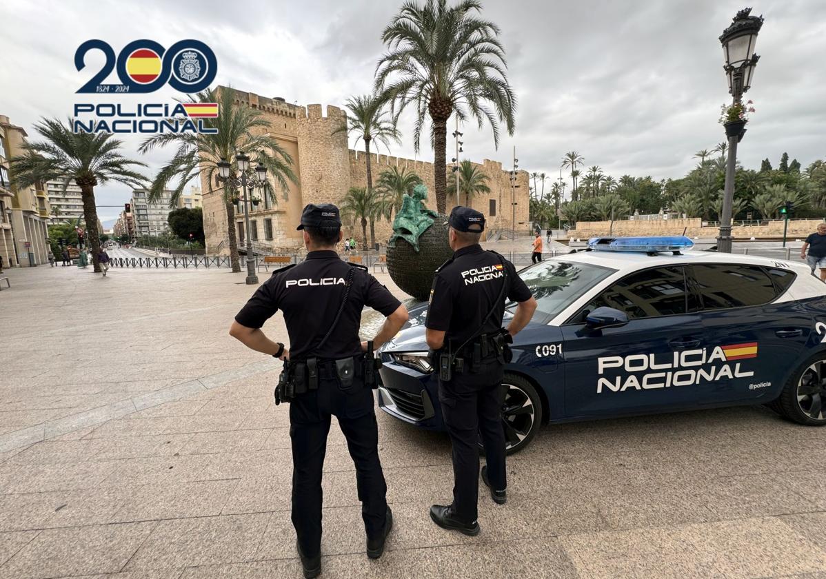 Patrulla de la Policía Nacional de Elche.