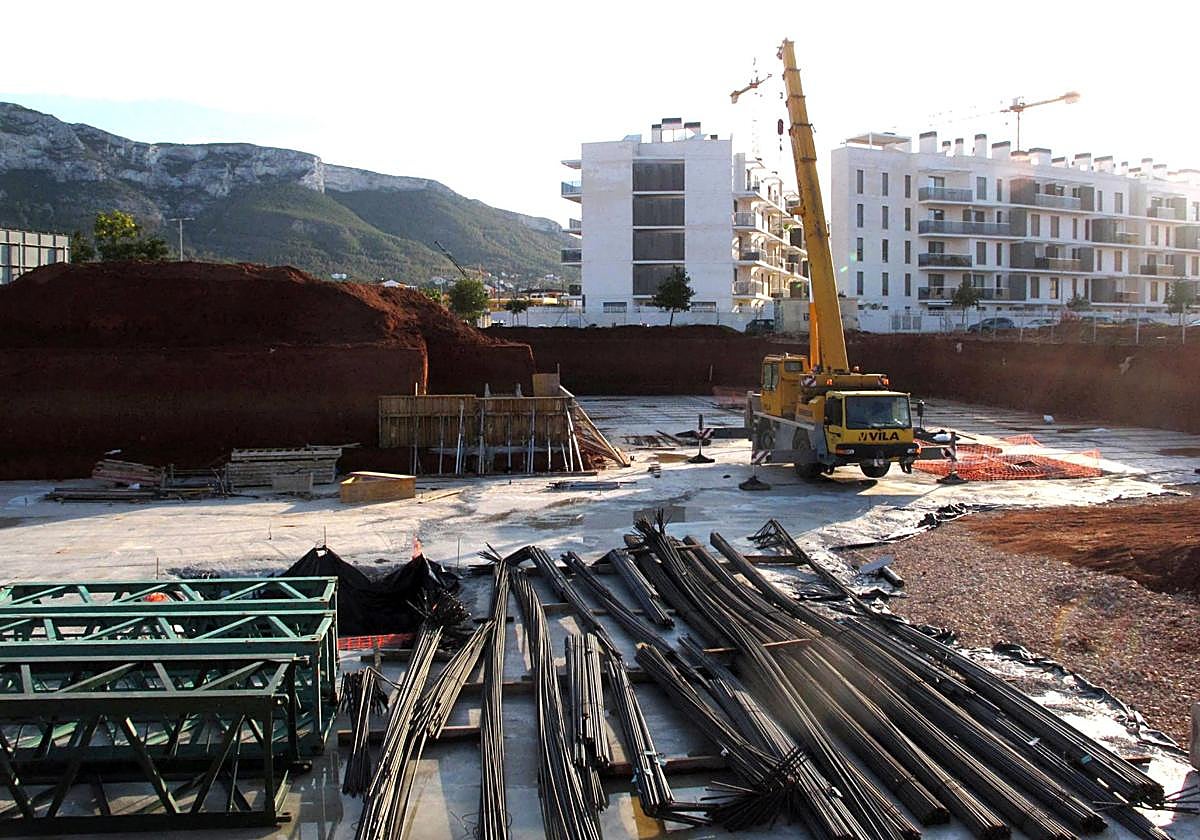 Promoción en construcción en Dénia.