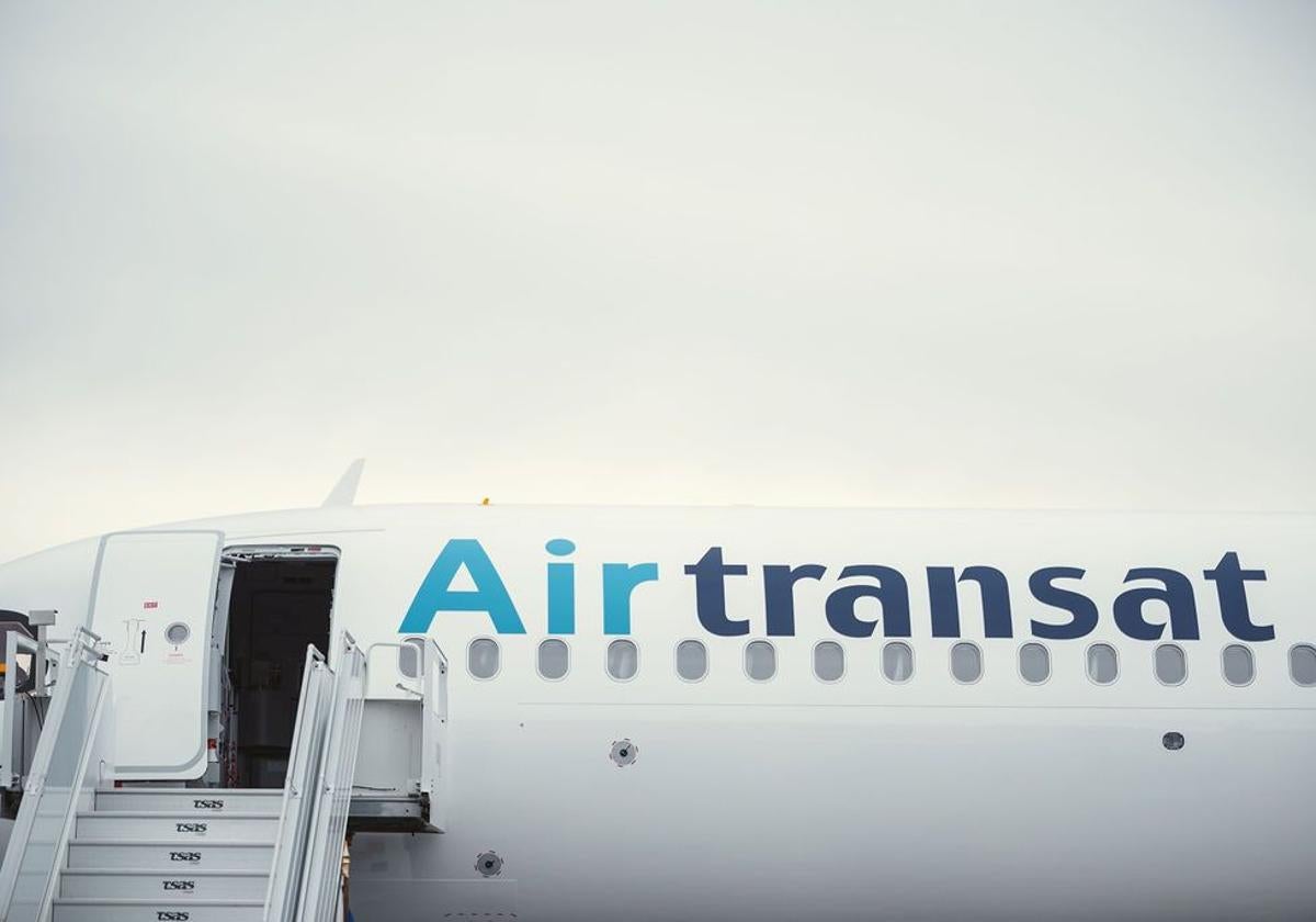 Avión de Air Transat.