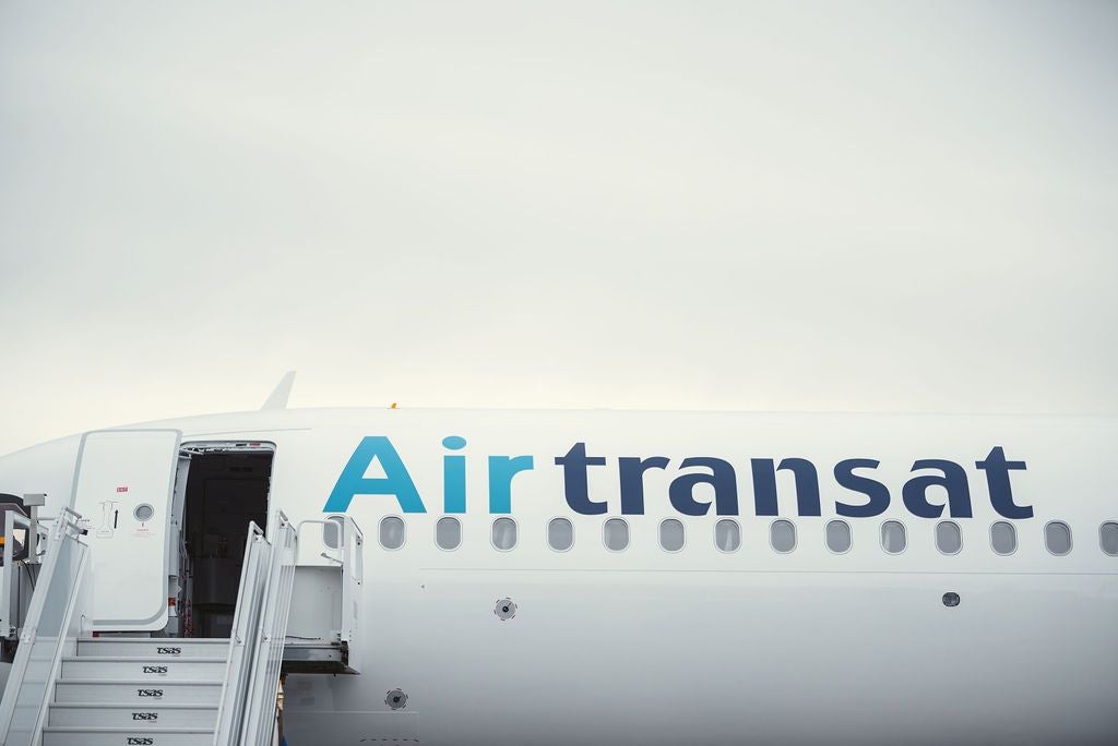 Air Transat airplane.
