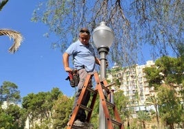 Cambio de luminarias en Elche.