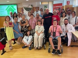 Participantes en la jornada 'La ELA en Casa', celebrada en el Departamento de Salud Alicante-Sant Joan d'Alacant.