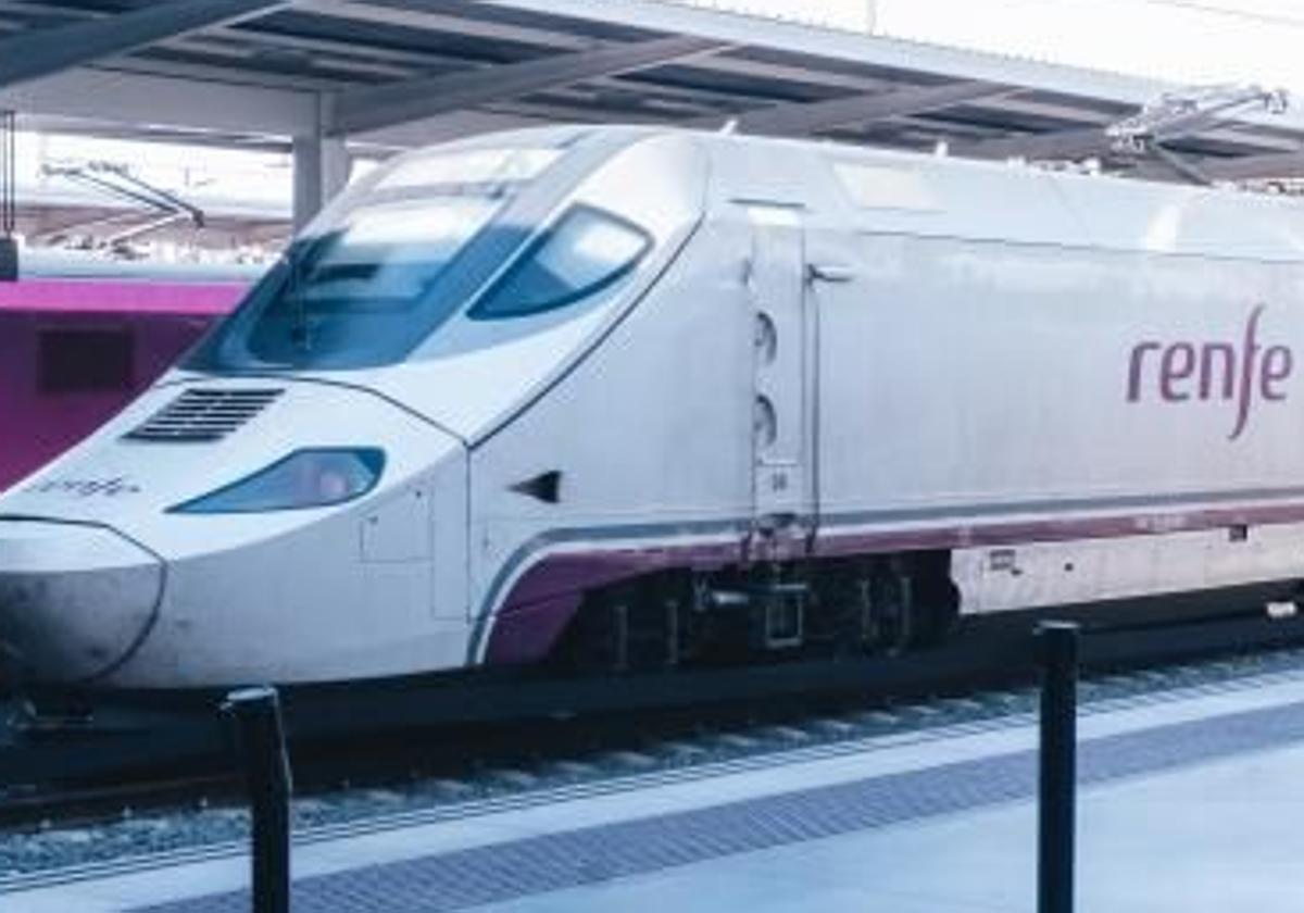 AVE en la estación de Alicante.
