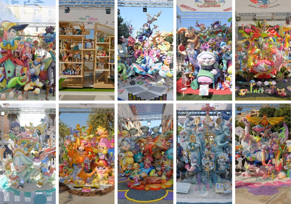 Children's bonfires of Alicante.