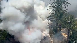 Así se ha visto la mascletà desde los tejados de Luceros