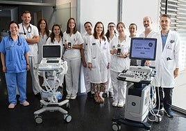 Profesionales del Servicio de Medicina Interna del Hospital de Dénia.