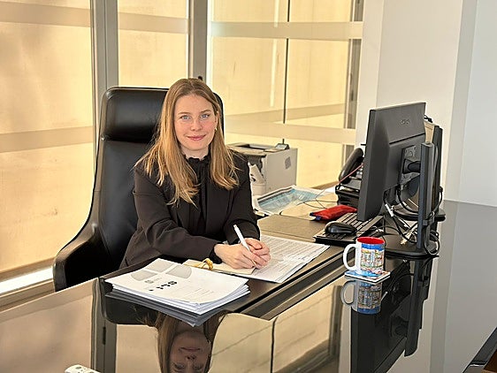 La concejal Rocío Gómez, en su despacho.