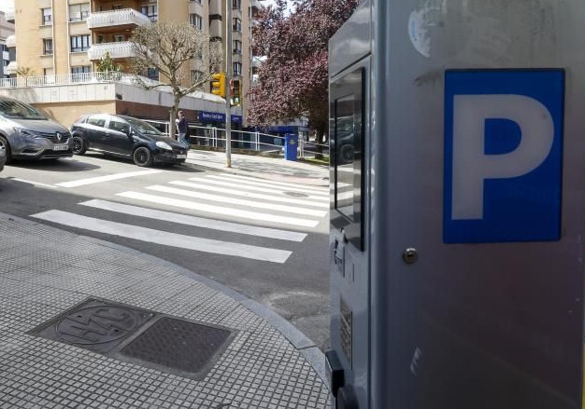 Máquina de la zona azul u ORA, en una imagen de archivo.